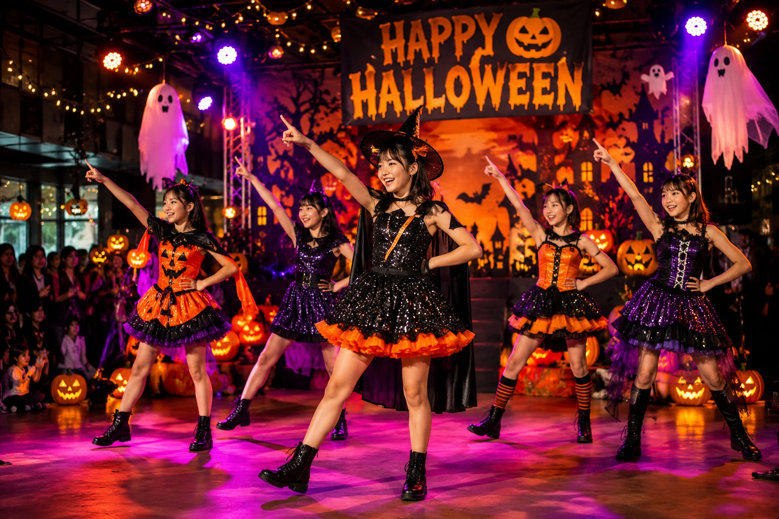 ハロウィンイベントでダンス