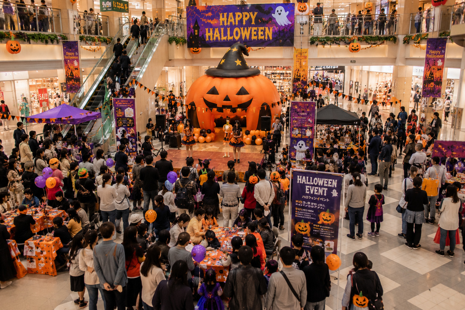 ショッピングモールでハロウィン