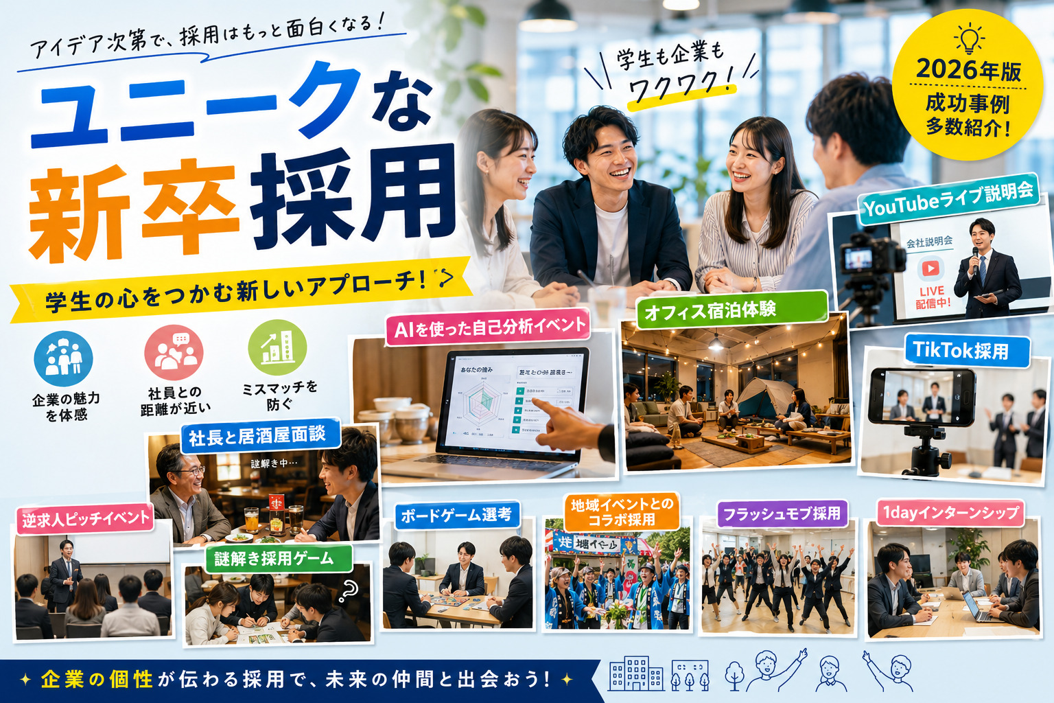 ユニークな新卒採用
