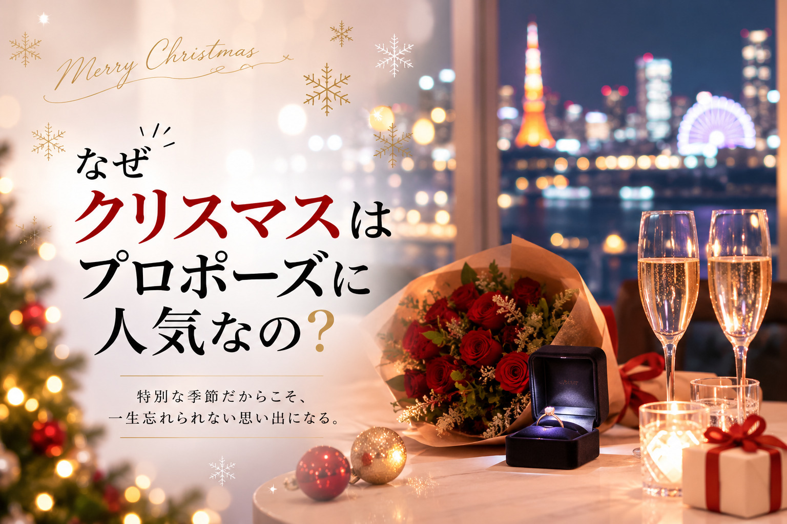 クリスマスにプロポーズ
