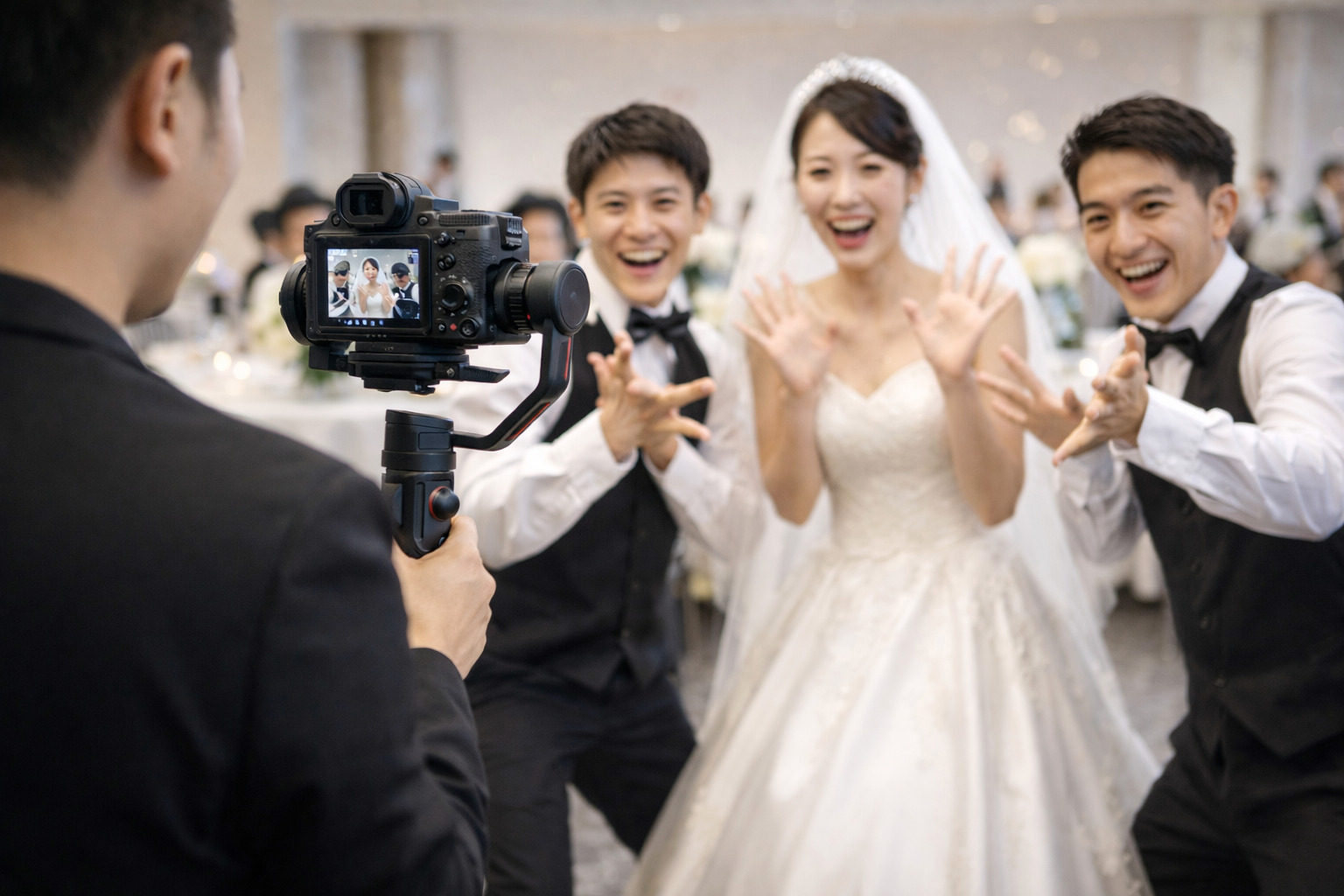 フラッシュモブの動画撮影