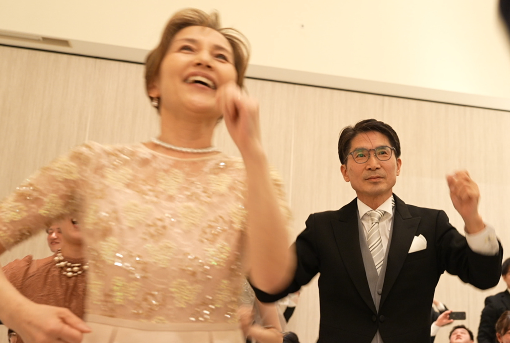 両親からフラッシュモブ