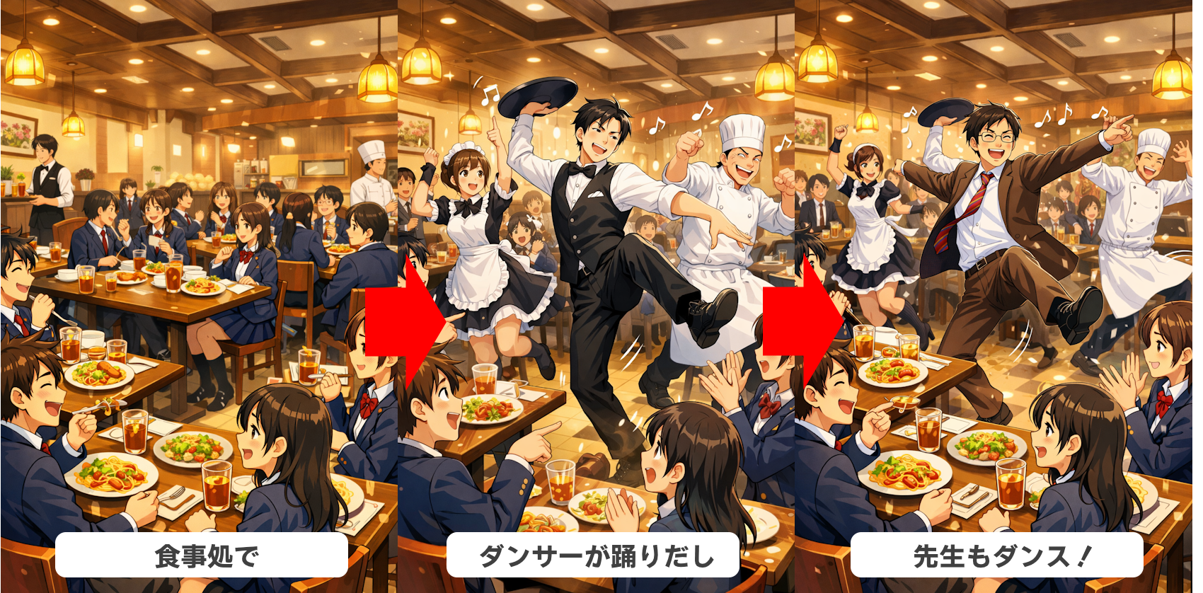 修学旅行サプライズ